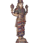 Jeweled Pure Brass Tirupati Balaji Idol 33 Inch - Majestic Temple Deity | Jaipurio